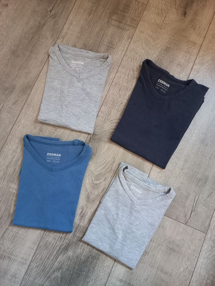 Lot 4 maillots de corps zeeman