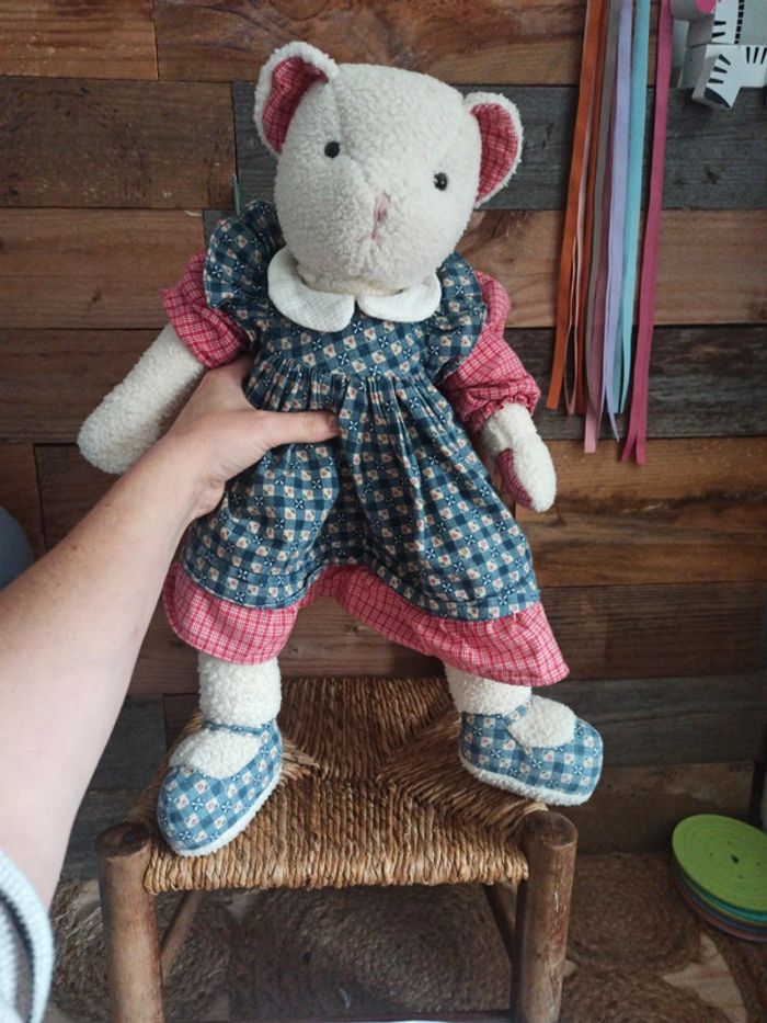 Peluche ours vintage moulin Roty tbe - photo numéro 4