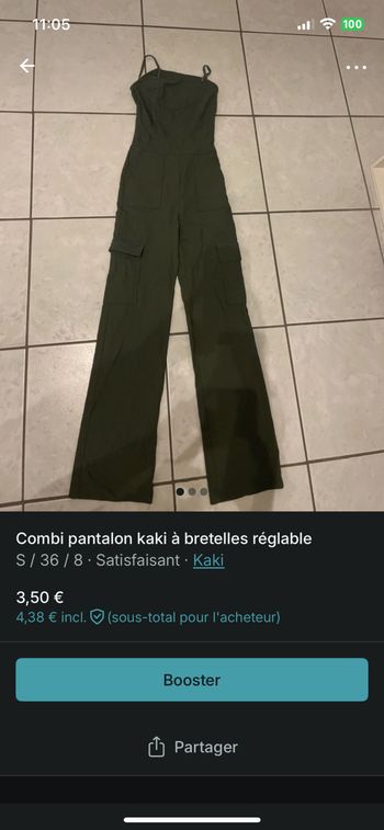 Combi pantalon femme