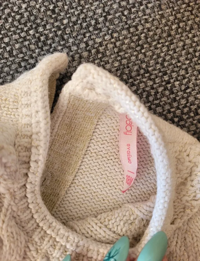 Robe pull tressée 18 mois - photo numéro 3