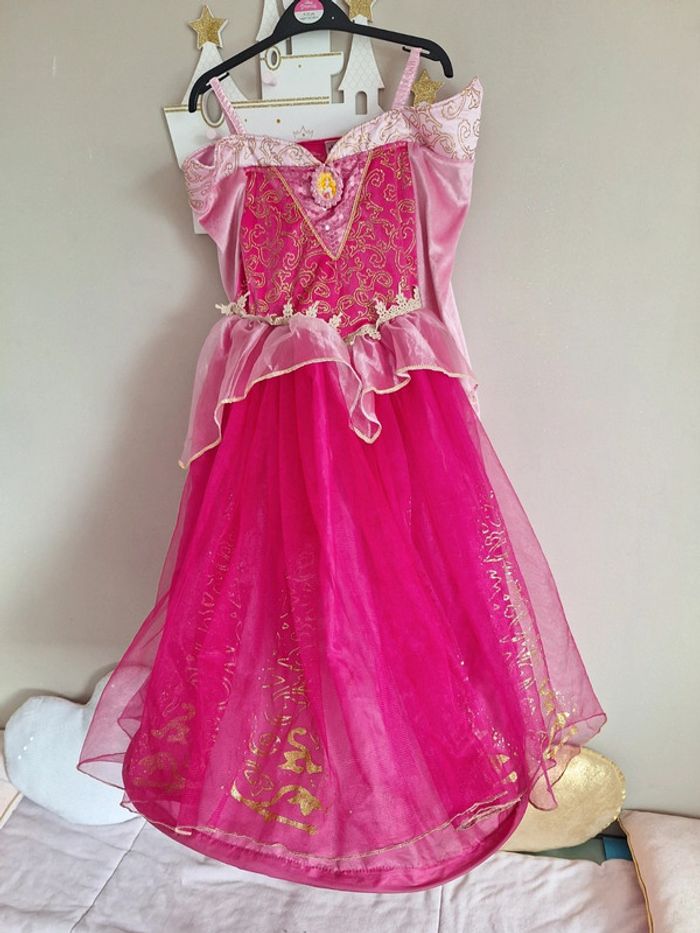 Robe de princesse Disney rose la belle au bois dormant