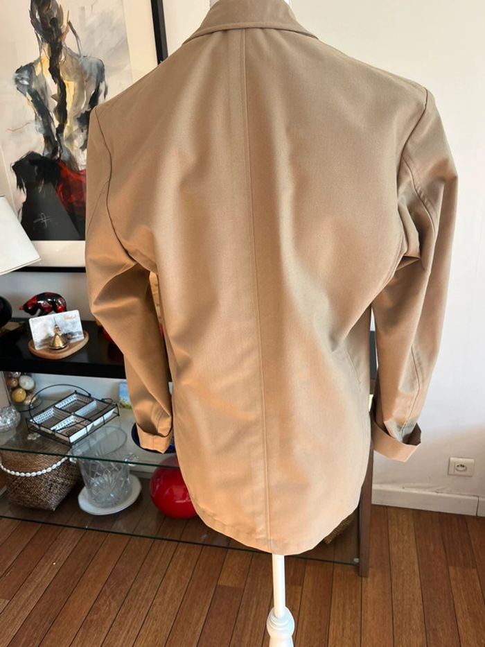 Blazer long beige style officier marin fait main 40/42 - photo numéro 5