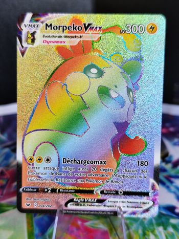 Carte pokémon neuve 🇨🇵 Morpeko Vmax 204/202 épée et bouclier EB5