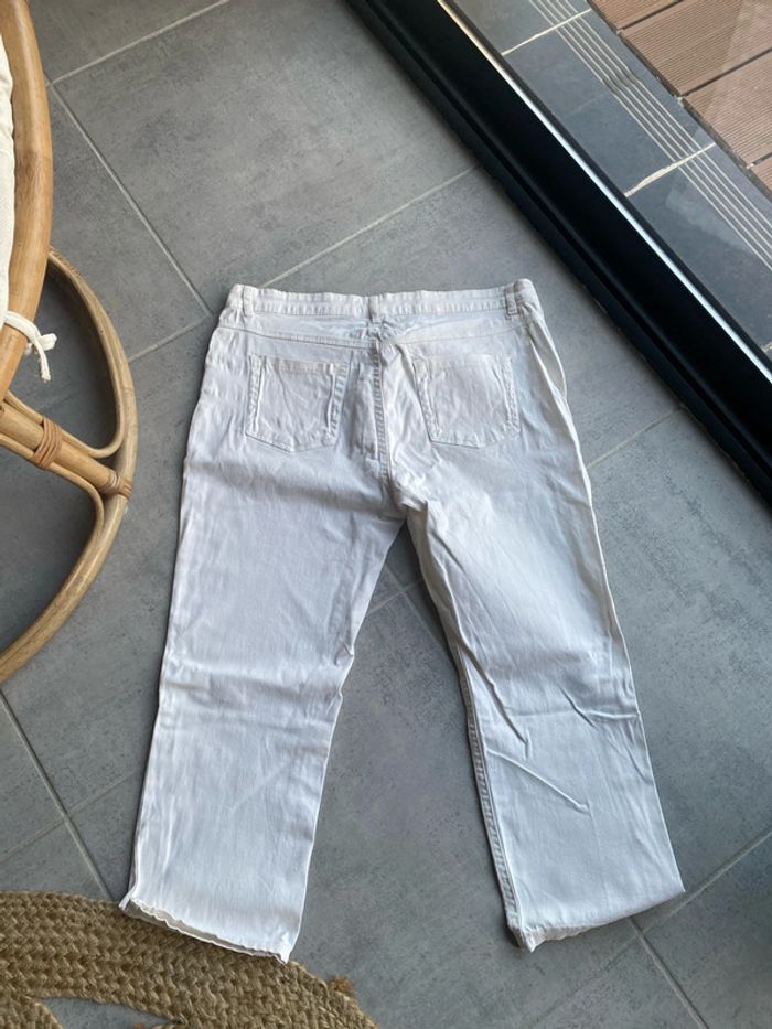 Pantacourt femme blanc - photo numéro 5