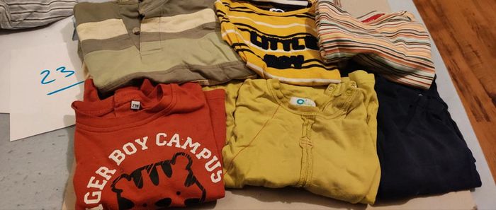 lot 6 t-shirts manches longues 24 mois