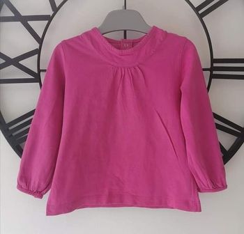 Haut rose Kiabi T.12 mois
