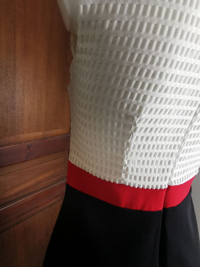 Robe trapèze blanc et noir Renatto Bene - photo numéro 3