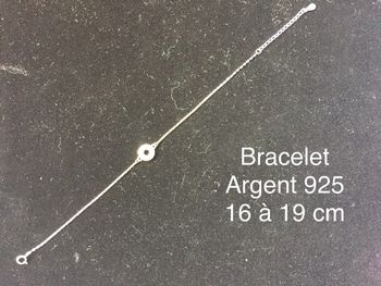 Bracelet argent 16 à 19 cm