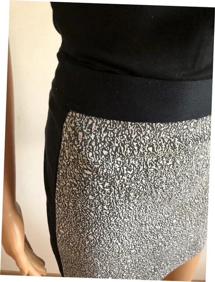Jupe courte noire et blanche Cop Copine taille S TBE - photo numéro 5