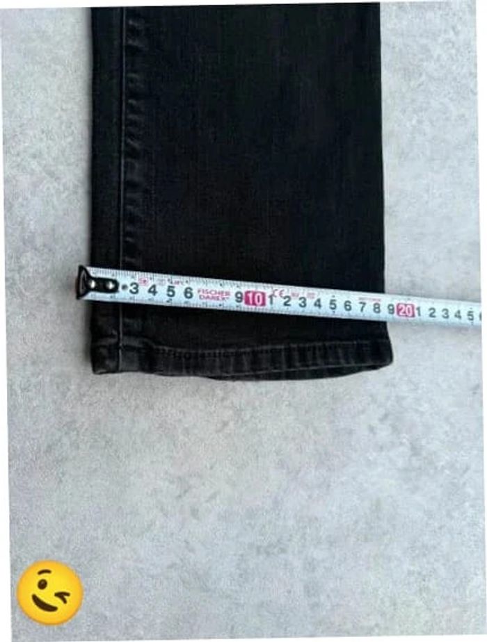 Jeans Levi's 505 W30 FR40 coupe droite noir Femme Women pan544b - photo numéro 6