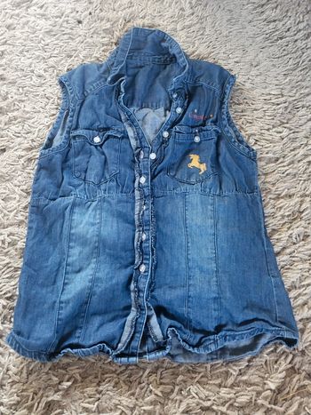Chemise en jeans fille 10 ans