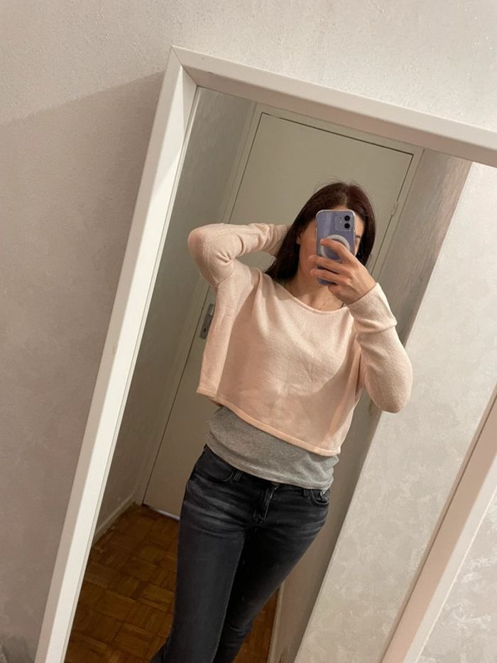 Pull large et court taille S/M