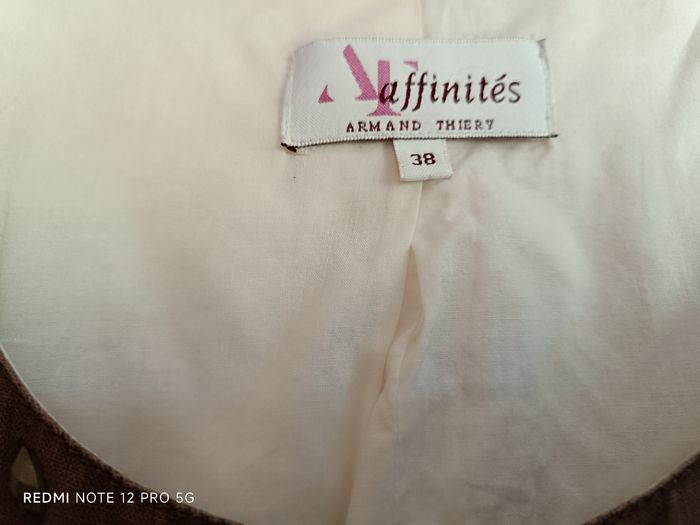 Robe écru Armand Thiery 100% lin T.38 - photo numéro 3