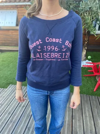 Sweat-shirt manche 3/4