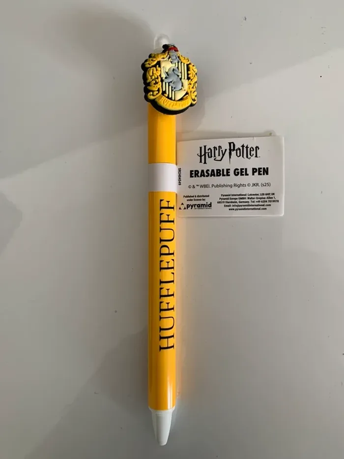 Stylo à gel effaçable Harry Potter Poufsouffle