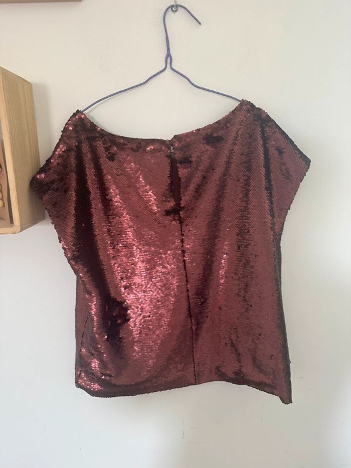 Top à paillettes, Monoprix, Femme, taille un - photo numéro 3