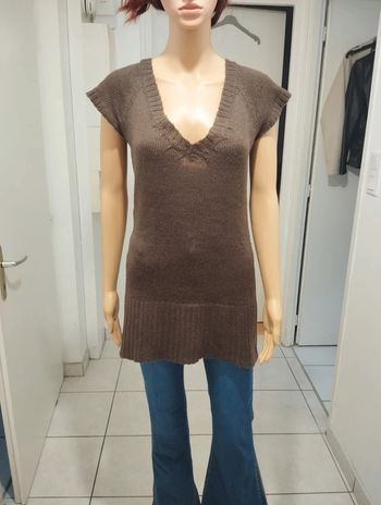 Robe pull manches courtes