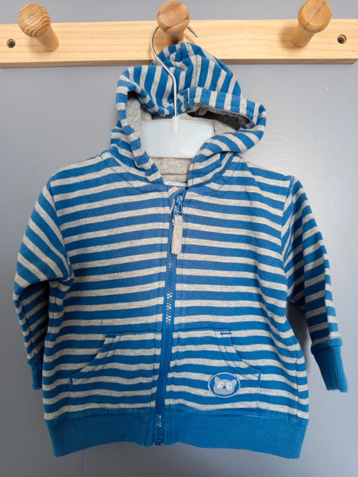 Lot gilets zippé à capuche 6 mois - photo numéro 6