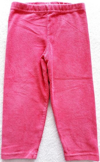 Pantalon rose velours fille 24-36 mois / DPAM