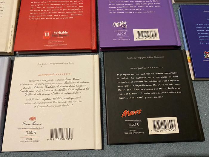 Lot de 11 petits livres de recettes de cuisine : mars, mm’s, milka, Aoste tesseire - photo numéro 12