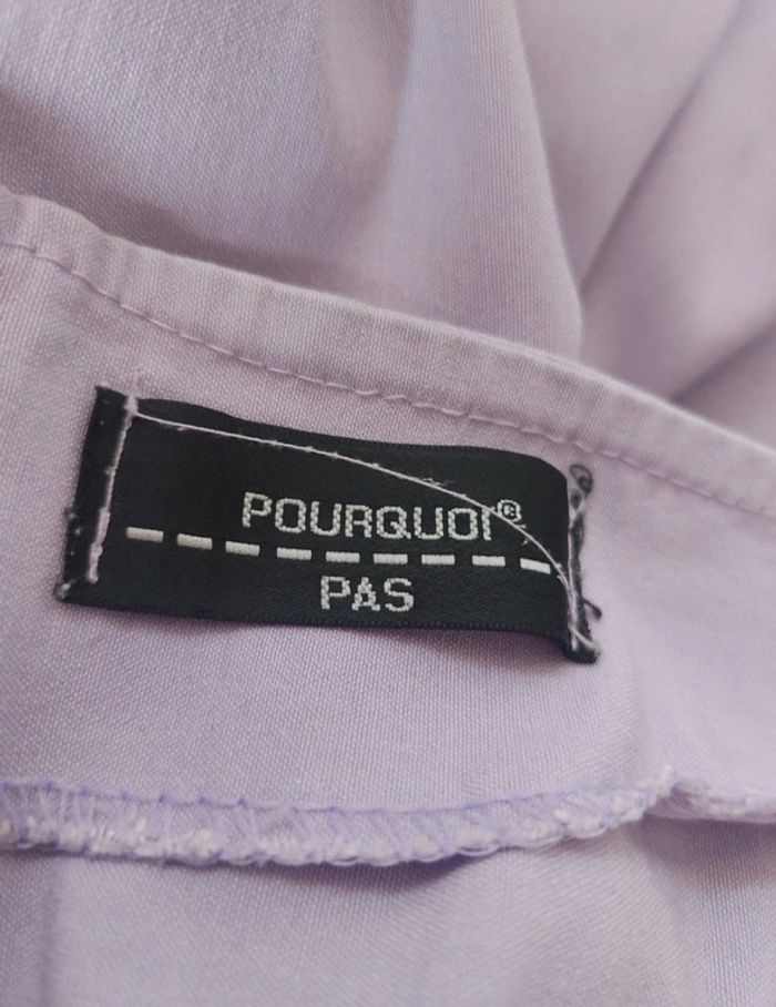 Robe lila col chemise décolleté dos nu taille 40 - photo numéro 5