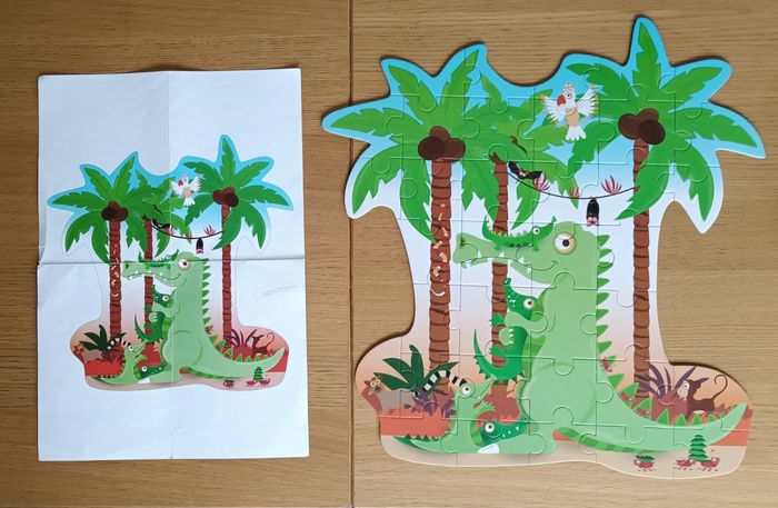 Puzzle contour Scratch "Maman crocodile et ses bébés" 3 ans + - photo numéro 9