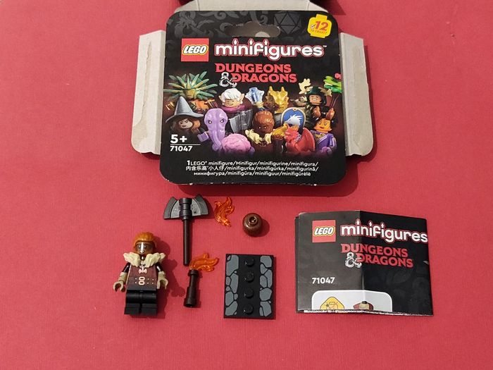 Minifig Lego Dwarf Barbarian Dungeons & Dragons et accessoires - Parfait État - avec boîte - Lego Original