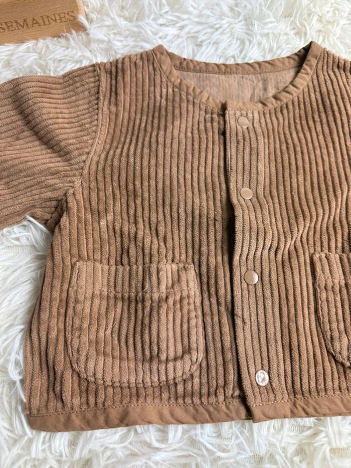 Veste velours poudre organic taille 9 mois - photo numéro 2