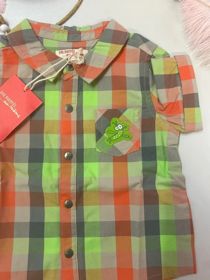 Chemise bébé garçon (neuf) - Taille 9 mois - photo numéro 2