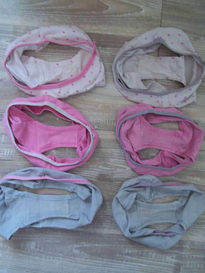 lot de 3 shorties Kiabi rose/gris 6 ans - photo numéro 4