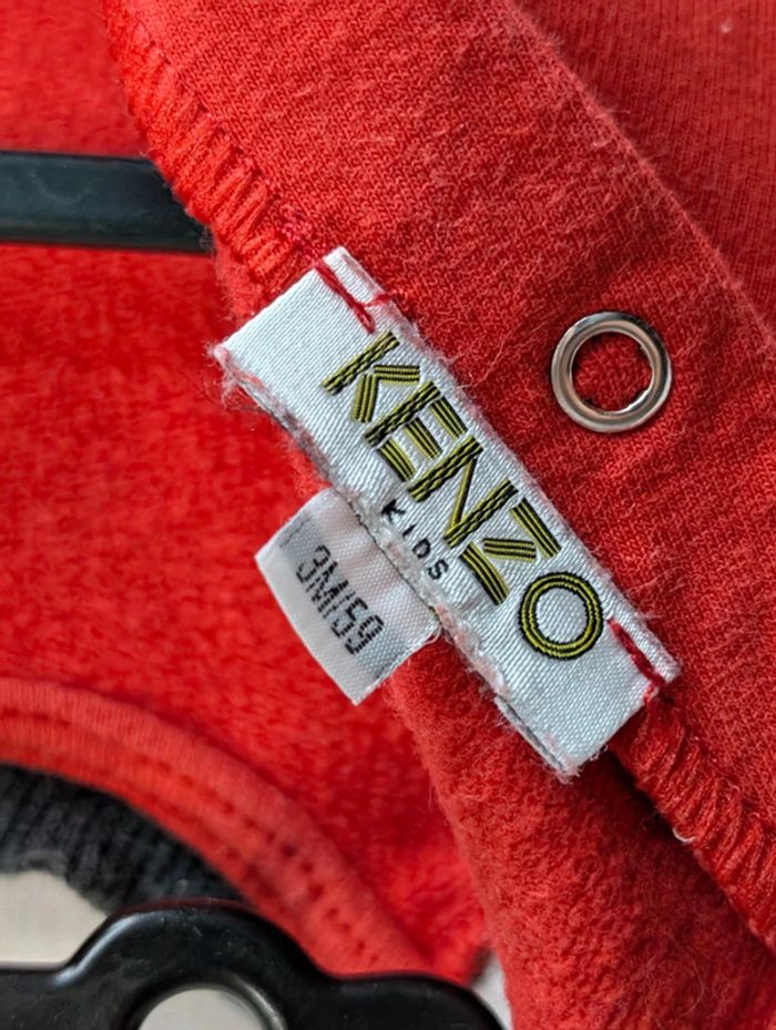Combinaison rouge Kenzo bébé 3 mois – Red Kenzo baby jumpsuit 3M - photo numéro 5