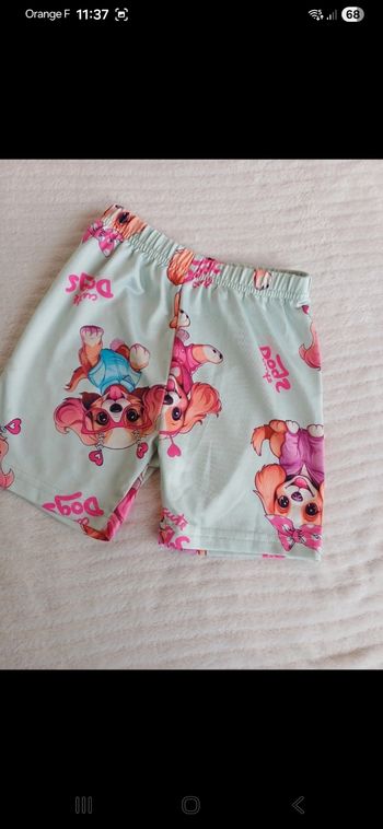 Short fille taille 5 ans