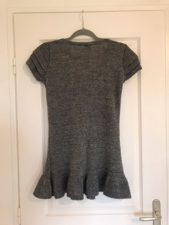 Tunique pull camaïeu style robe grise pailletée - photo numéro 2