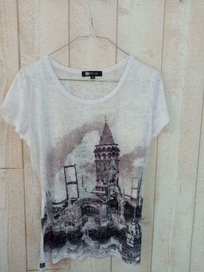 T-shirt manche courte léger donc  transparent