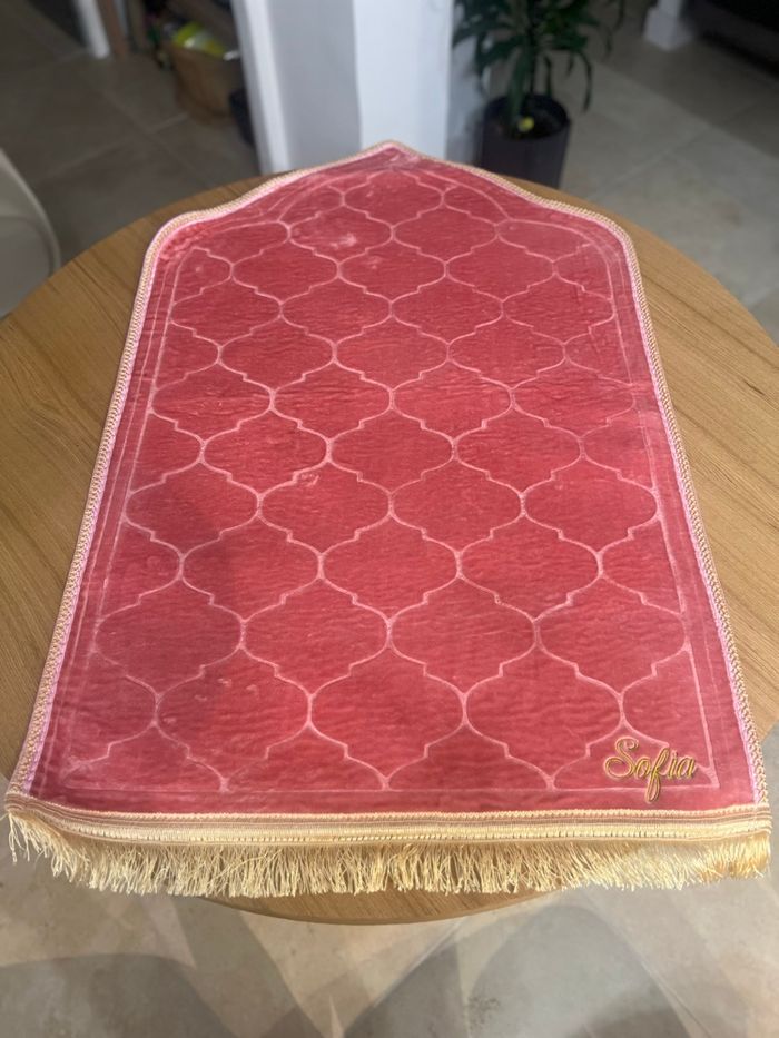Tapis de prière personnalisé brodé - photo numéro 2