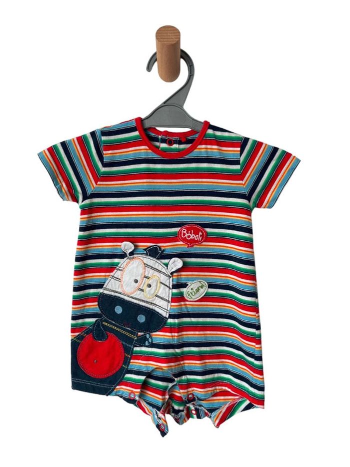Pyjashort / combishort rayée multicolore - Boboli 6 mois