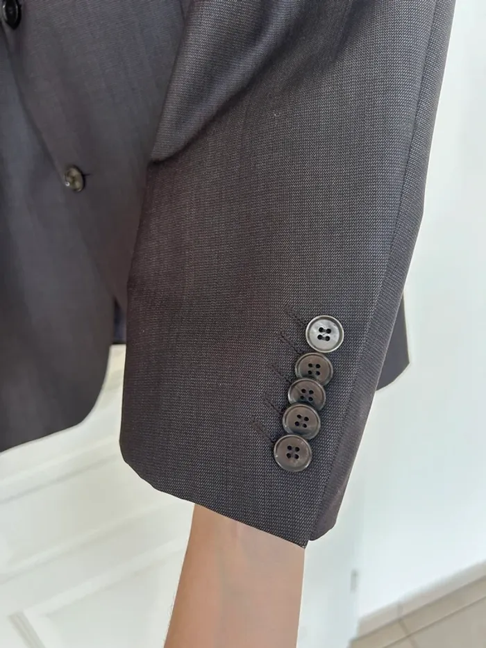 Veste de costume marron foncé Armand Thiery taille 54 - photo numéro 2