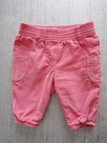 Pantalon velours fin doublé 1 mois