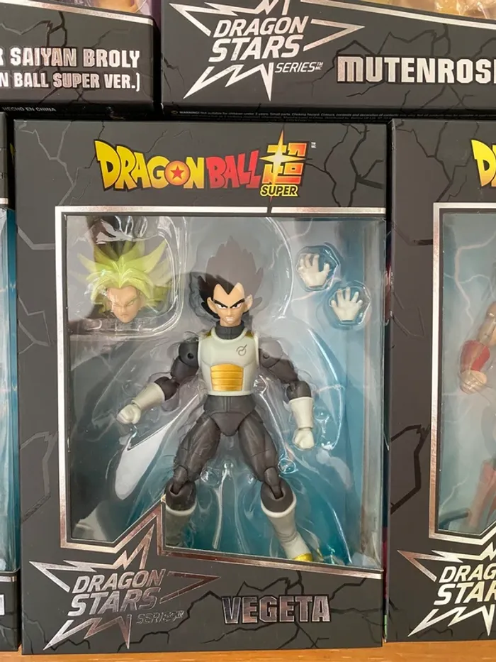 Figurines DBZ Dragon ball Stars - Bardock Broly Goku Vegeta Roshi Bandai 20s - photo numéro 6