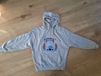 Sweat-shirt gris à capuche Stitch Disney Taille   2 XS/XXS