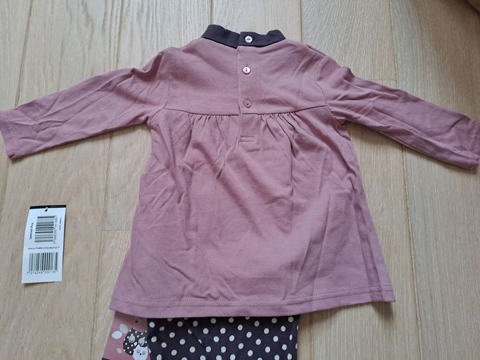 Ensemble violet fille thème hibou 12M - neuf - photo numéro 5