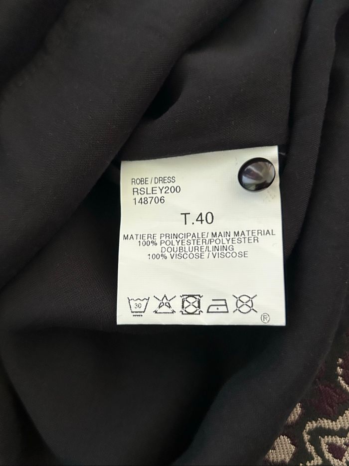 Robe imprimée neuve à manches courtes Jacqueline Riu taille 40 - photo numéro 10