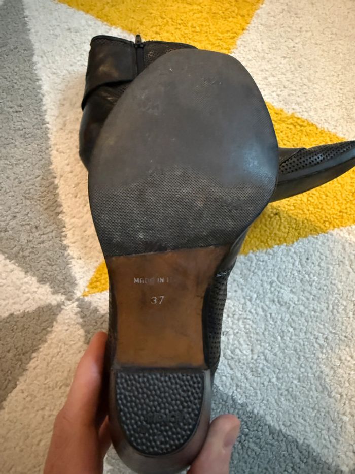 Bottines à talons en cuir Texto Taille 37 - photo numéro 4