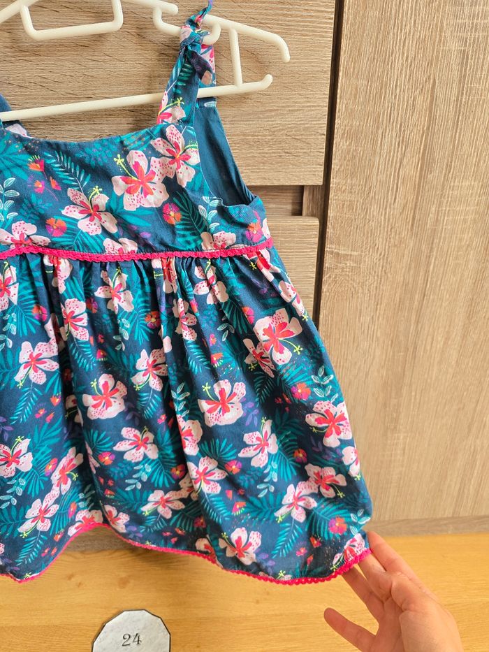 Vêtement Bébé Fille - Robe bretelle fleurie - photo numéro 4