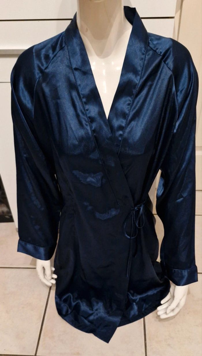 Déshabillé kimono femme satiné