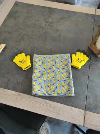 Tour de cou et gants pokémon
