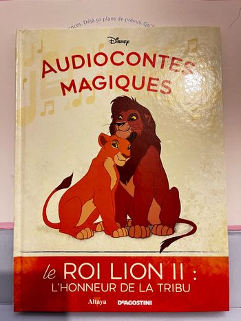 Livre Disney audio contes : le roi lion2, figurine non inclus