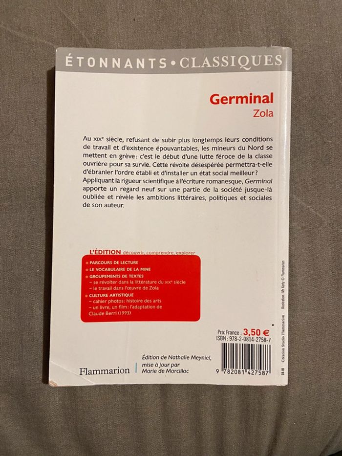 Livre germinal Zola - photo numéro 2