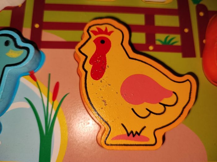 Puzzle en bois animaux de la ferme - photo numéro 3