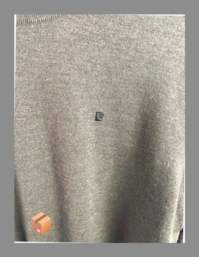 Pull Pierre Cardin – Taille XXL – Marron – Laine & acrylique - photo numéro 4